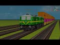 8 HIGH SPEED TRAINS CROSSING AT VERY RISKY DIAMOND SHARP BEND RAILWAY ✅ - Indian Train Simulator