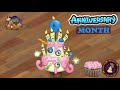 All Seasonal Monsters - All Monster Sounds & Animations (My Singing Monsters)［gold island sound］