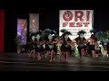 Tevakanui Jr Girls performing the Ori Fest Otea