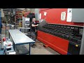 Amada HFE M2 2204 4M 6 axis CNC press brake in operation