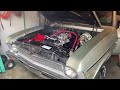 383 Chevy Nova first start up.