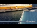 Manovra di attracco a Vado Ligure sul ponte di comando (Mega Express Five)