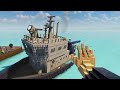 Giant Spinning Hammer vs Ships Teardown