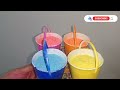 Colourful Buckets for Holi with Stand/Holi Colour Stand/Bucket from Cups#diy#sweetboxcraft#diycrafts