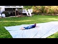 Old people try SLIP AND SLIDE