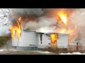Richelieu: Exercice d'incendie contrôlé / Controlled burn at historic house 3-30-2019