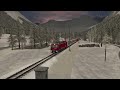 #2 GEX descenso invernal 🇨🇭 línea Albula, Suiza  Locomotive GE 4 4 Train simulator classic EDITADO