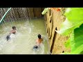 Build Swimming Pool Water Slide Around Secret Underground House - Part 2