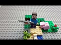 Lego Minecraft The Creeper Ambush (21177). Stop Motion Animation Speed Build.