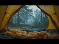 Solo Camping In Heavy Rain | Calm Your Mind And Sleep Well With Rain On Tent | Stress Relief, Relax