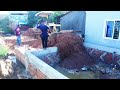 Full Video Completed Project Dozer D20 & Truck 5T pushing soil in Home Foundation