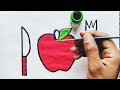 A apple drawing for kids || 11