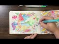 Speed Coloring 【大人の塗り絵】🍉世界のSweets&Dishes【水彩色鉛筆】