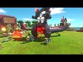 Skull Godzilla Of Evolution VS Yellow Team - Animal Revolt Battle Simulator