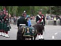 The Queen inspects the guard of honour at the gates of Balmoral Castle and Estate Aug 2018