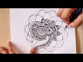 Easy zentangle |art mandala design|2 Easy floral doodle art|| zentangle pattern|| mandala art