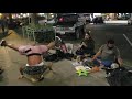 San Diego Streets - hippies and musicians from France and Mexico