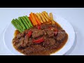 MASAKAN DAGING SAPI ENAK  -  BISTIK DAGING SAPI   ||  MASAK APA HARI INI  - RESEP DAGING SAPI SIMPLE