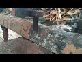 Woodworking Skills | Sawing Long Coconut Wood in Sawmill