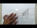 how to draw house in 1point perspective#homestead
