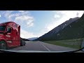 Kicking Horse Pass to Golden | Trans-Canada Highway | AB-1 & BC-1 (July 2, 2022)