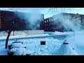 Throwing boiling water into freezing air at -49°F (felt). Mpemba effect. Extreme Wisconsin winter.