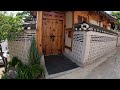 [4K ] Seoul walking tour: Hanok village and small residential streets