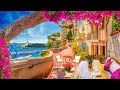 Summer Beach Bar Cafe Ambience ☕ Coffee Shop Ambience With Smooth Bossa Nova, Wave Sounds for Relax
