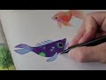 Fill a Sketchbook Page With Me | Colorful FUN Fish!!! 🐠 Ohuhu & Copic Alcohol Markers