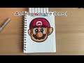 How to draw Mario