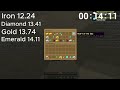 Speedrunning Gold, Iron, Emerald and Diamonds