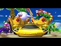Mario Kart Double Dash, giant karts, random items, unrestricted kart selection and super speed.
