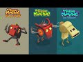 My Singing Monsters Vs The Lost Landscapes Vs Monster Explorers Vs Fanmade | Redesign Comparisons