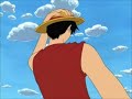 Luffy gives his hat to Nami