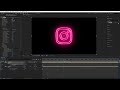 Neon Logo Animation Tutorial in After Effects | Free Plugin