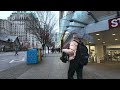 A Quiet City Awakening: Downtown Vancouver Walk in Gentle Rain and Snowfall | 4K HDR