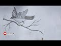 Painting a PERFECT Bird in 4 Minutes Challenge! Trending Art 2024