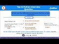 Top 15 Python Interview Questions | Python Interview Questions And Answers | Intellipaat
