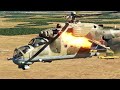 25 US Apache AH-64D vs 25 Russian MI-24P Hind