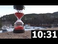 Red Sand Hourglass With 30 Minute Countdown Timer