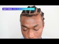 Straight-Back Braids on Short Hair | Cornrow Hairstyle for Black Men