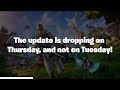 Huge Fortnite Update Announcement!!