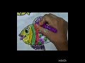 how to draw fish 🐟🐟🐠🐳🐠colouring in fish🖌🖌kids cartoon