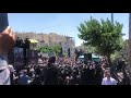 من مشهد الى طهران حشود غفيرة في استقبال جثمان وزير الخارجية الإيراني الشهيد حسين أمير عبداللهيان  💔💔