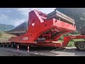 The Most Incredible Large Cargo Transportation! Extreme Dangerous Truck Driving.