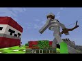 Mikey Skeleton vs JJ Creeper CHUNK Battle in Minecraft (Maizen)