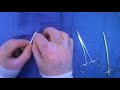 Suturing Tubes In Place (Half-Hitch Technique)