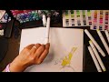 Are Ohuhu Alcohol Markers the Best Now? Unboxing, Swatching and Demo Drawing!