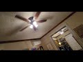 Flashing ceiling fan lights
