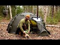 HOT TENT CAMPING SOLO OVERNIGHTER